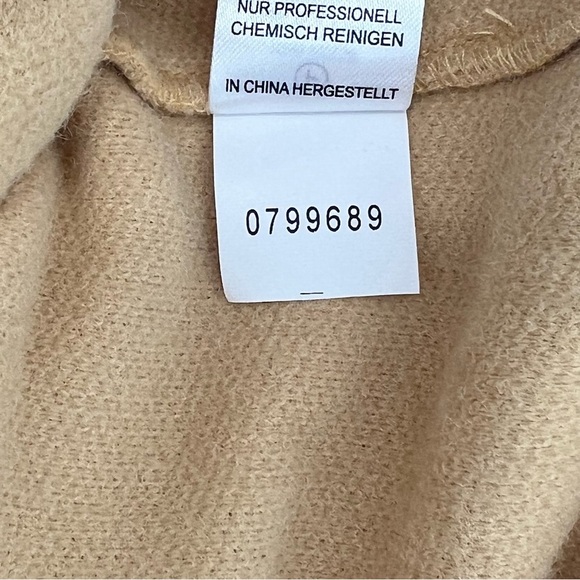 NWOT Joie Belted Double Breasted Evening Jacket Yellow Patch Pockets Size L - Picture 8 of 13